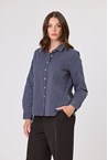 BRAVO STRIPE SHIRT - navy strip